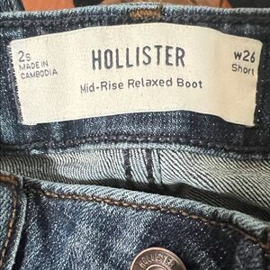 Hollister Blue Denim Mid-Rise Bootcut Jeans 26Short/ 2s